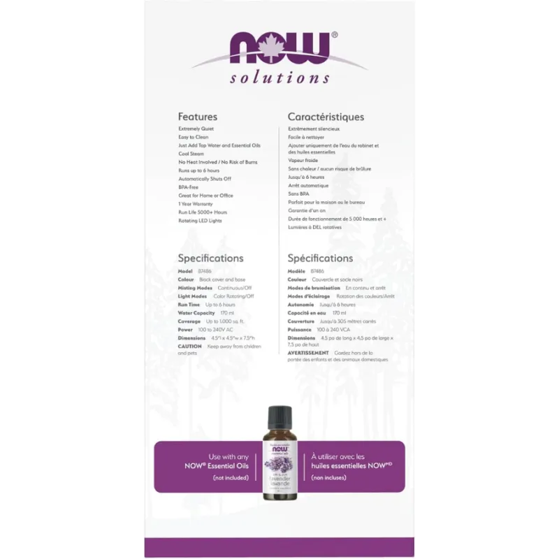 Diffuseur d’huile essentielle à ultrasons Metal Touch | Safest & Easiest Shopping Vitamins Online | VITASHOP