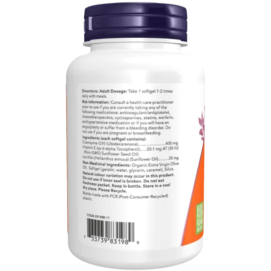 NOW Foods 나우 푸드 CoQ10 400mg, 소프트젤 60정 | 매일 업데이트되는 특가 상품 | VITASHOP