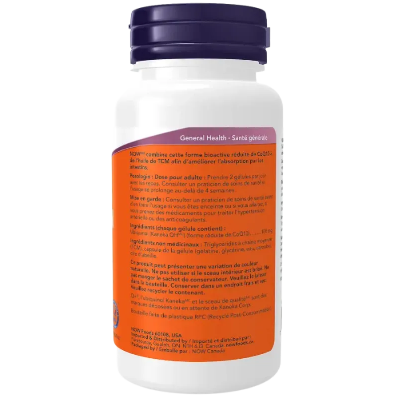 NOW Foods Ubiquinol 100 mg, 60 Softgels | 每天不同折扣, 全网最低价格 | 种类齐全的保健品店铺 VITASHOP, 只有你想不到, 没有你买不到 !