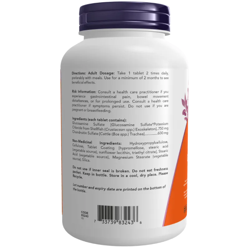 NOW Foods Glucosamine & Chondroitin, 120 Tablets | Unbeatable Prices, Daily Deals | VITASHOP