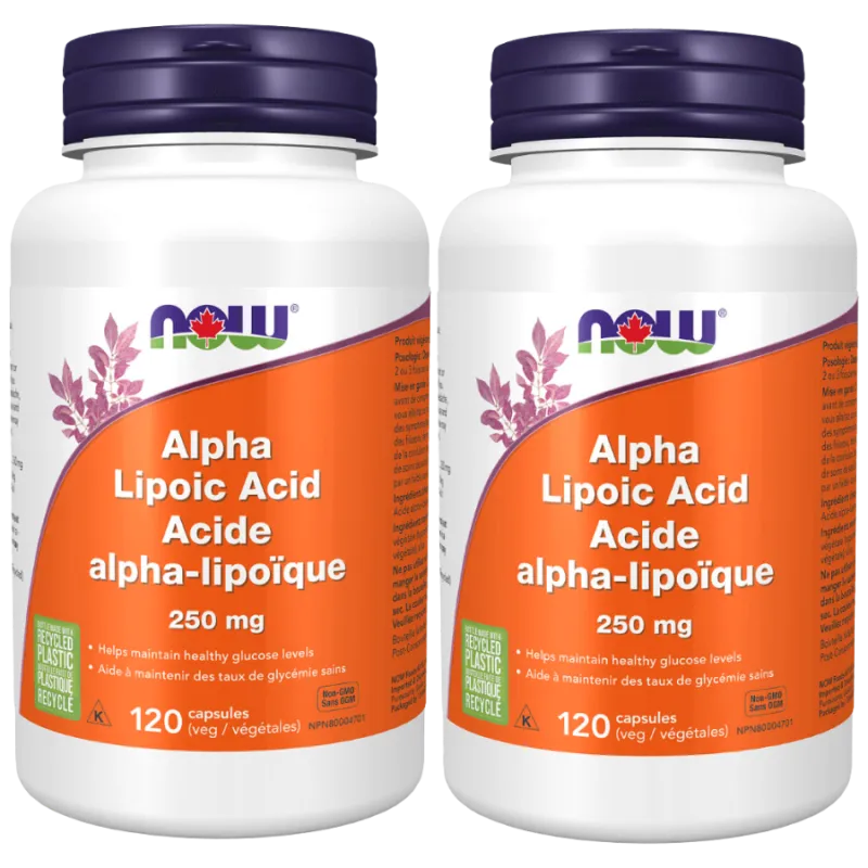 NOW Foods [2 FOR DEAL] Alpha Lipoic Acid 250 mg, 120 Capsules | 매일 업데이트되는 특가 상품 | VITASHOP