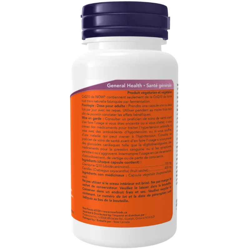 NOW Foods CoQ10 100 mg with Hawthorn, 90 Veg Capsules | Unbeatable Prices, Daily Deals | VITASHOP