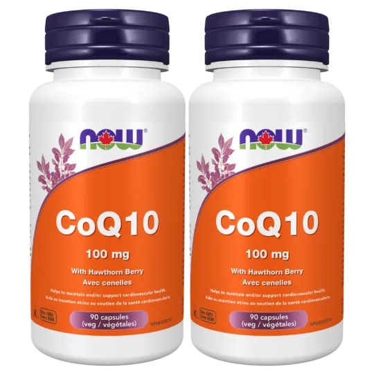 NOW Foods CoQ10 100 mg with Hawthorn, 90 Veg Capsules | Unbeatable Prices, Daily Deals | VITASHOP
