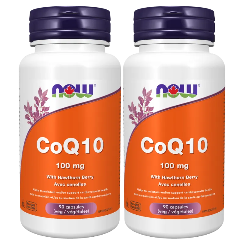 NOW Foods 나우 푸드 호손 함유 CoQ10 100mg, 식물성 캡슐 90정 | 매일 업데이트되는 특가 상품 | VITASHOP