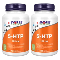 NOW Foods [2 for Deal] 5-HTP 100 mg, 120 Capsules | Unbeatable Prices, Daily Deals | VITASHOP