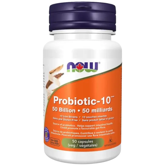 Probiotique-10 50 Milliards, 50 Capsules Végétales | Safest & Easiest Shopping Vitamins Online | VITASHOP