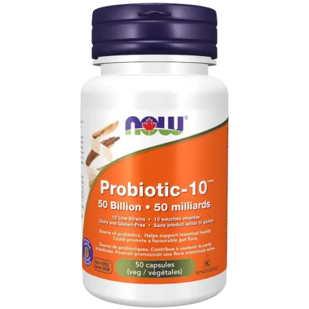 Probiotique-10 50 Milliards, 50 Capsules Végétales | Safest & Easiest Shopping Vitamins Online | VITASHOP