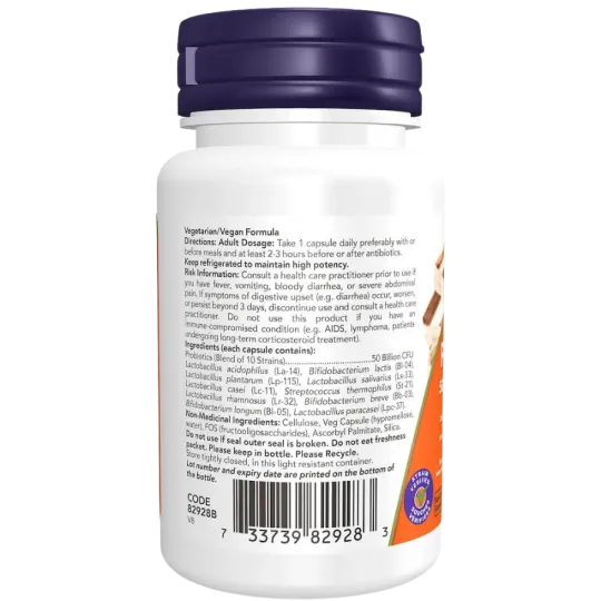 NOW Foods 나우 푸드 프로바이오틱-10 500억, 식물성 캡슐 50정 | 매일 업데이트되는 특가 상품 | VITASHOP