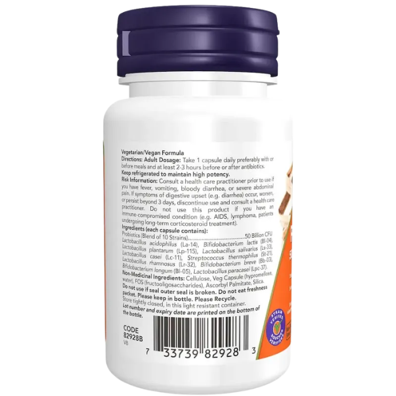 Probiotique-10 50 Milliards, 50 Capsules Végétales | Safest & Easiest Shopping Vitamins Online | VITASHOP