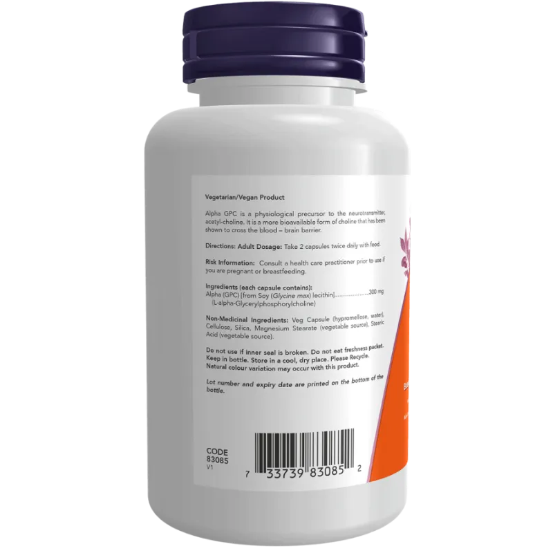 Alpha GPC 300mg, 60 gélules végétales | Safest & Easiest Shopping Vitamins Online | VITASHOP
