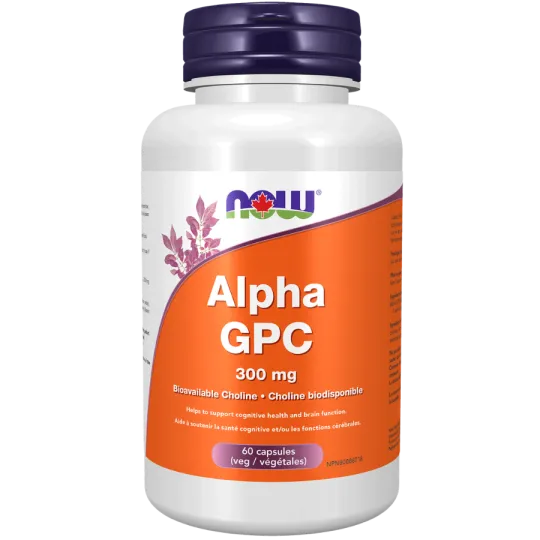 NOW Foods Alpha GPC 300mg, 60 Veg Capsules | Unbeatable Prices, Daily Deals | VITASHOP