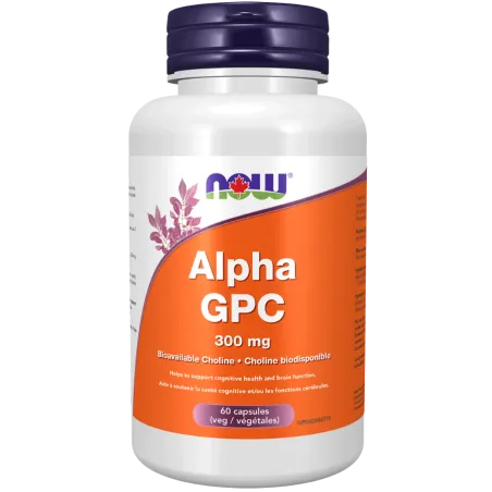 NOW Foods Alpha GPC 300mg, 60 Veg Capsules | Unbeatable Prices, Daily Deals | VITASHOP