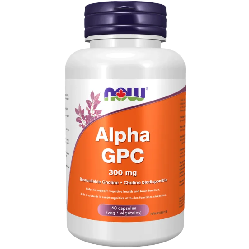 Alpha GPC 300mg, 60 gélules végétales | Safest & Easiest Shopping Vitamins Online | VITASHOP