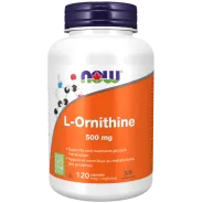 NOW Foods L-Ornithine 500 mg, 120 Capsules | Unbeatable Prices, Daily Deals | VITASHOP