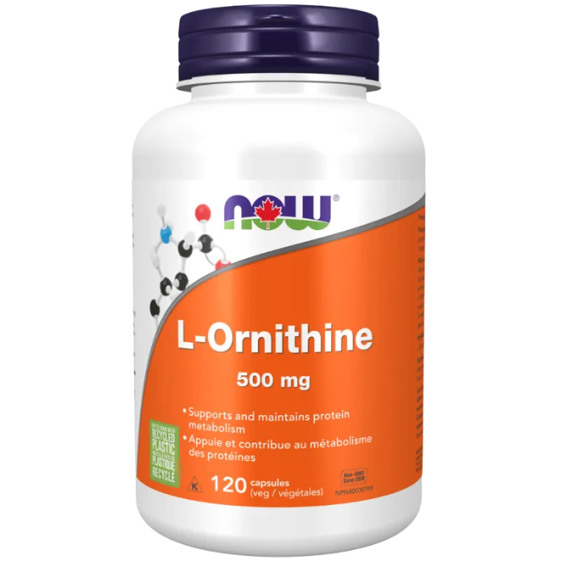 NOW Foods 나우 푸드 L-오르니틴 500 mg, 120 캡슐 | 매일 업데이트되는 특가 상품 | VITASHOP