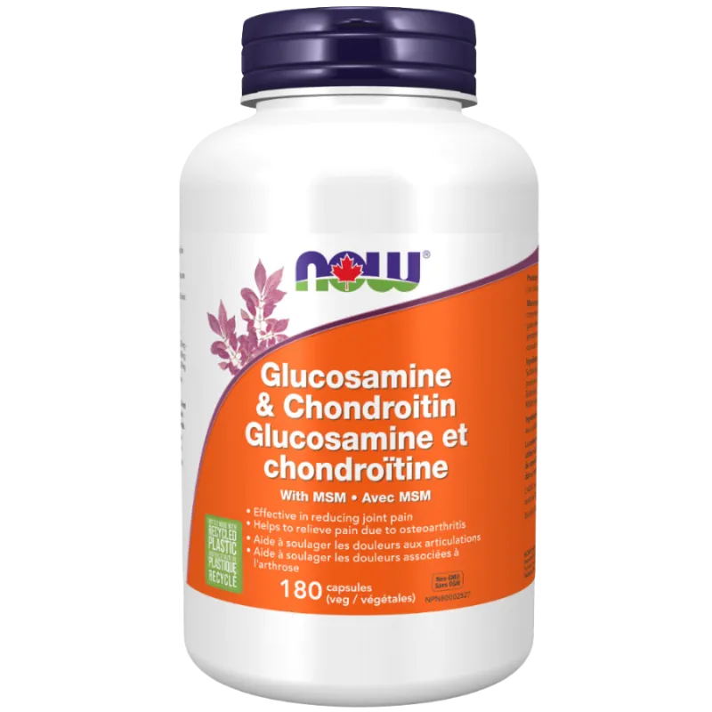 Glucosamine & Chondroïtine Plus MSM, 180 Capsules | Safest & Easiest Shopping Vitamins Online | VITASHOP