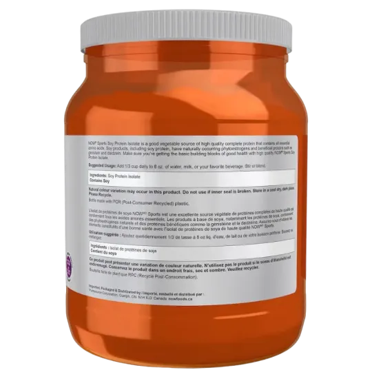 NOW Foods Soy Protein Isolate Unflavoured, 544 g | Unbeatable Prices, Daily Deals | VITASHOP