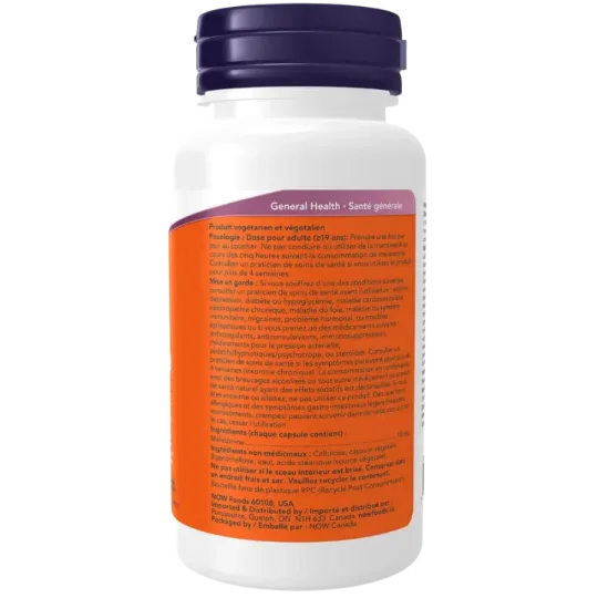 NOW Foods Melatonin 10 mg, 100 Capsules | Unbeatable Prices, Daily Deals | VITASHOP