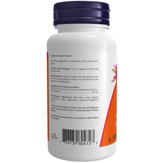 NOW Foods 나우 푸드 DMG 125mg, 식물성 캡슐 100정 | 매일 업데이트되는 특가 상품 | VITASHOP