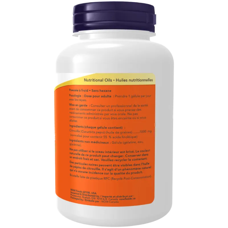 NOW Foods Pumpkin Seed Oil 1000 mg,  100 Softgels | Unbeatable Prices, Daily Deals | VITASHOP