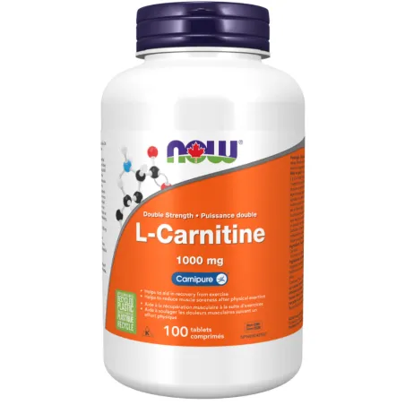 NOW Foods L-Carnitine 1000 mg, 100 Tablets | Unbeatable Prices, Daily Deals | VITASHOP