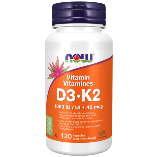 Vitamine D3 & K2, 120 gélules végétales | Safest & Easiest Shopping Vitamins Online | VITASHOP