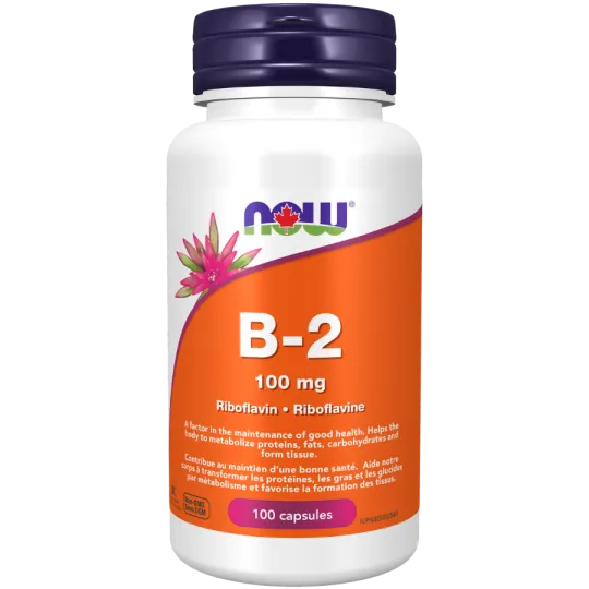 NOW Foods 나우 푸드 B-2 100 mg, 100 캡슐 | 매일 업데이트되는 특가 상품 | VITASHOP