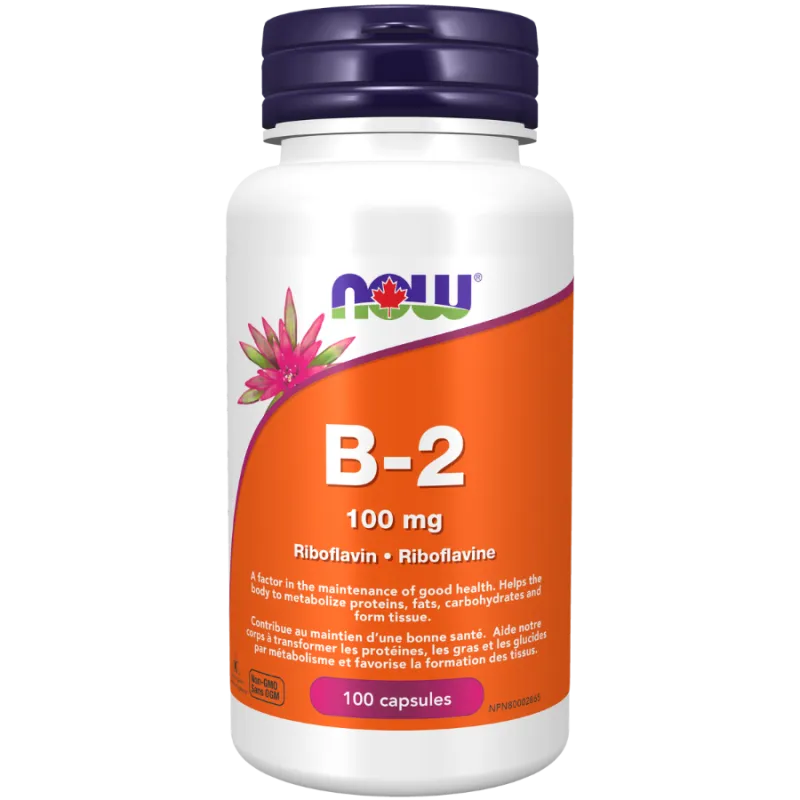 NOW Foods 나우 푸드 B-2 100 mg, 100 캡슐 | 매일 업데이트되는 특가 상품 | VITASHOP