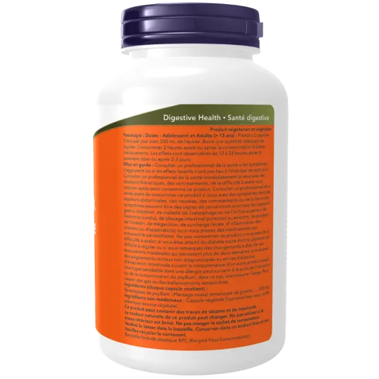 NOW Foods Psyllium Husk 500 mg, 500 Capsules | Unbeatable Prices, Daily Deals | VITASHOP