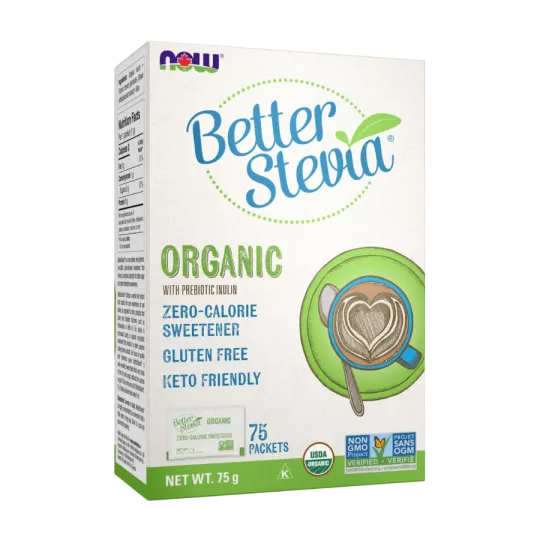 Organic BetterStevia, 75 paquets | Safest & Easiest Shopping Vitamins Online | VITASHOP