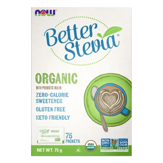 NOW Foods 나우 푸드 유기농 BetterStevia, 75 패킷 | 매일 업데이트되는 특가 상품 | VITASHOP