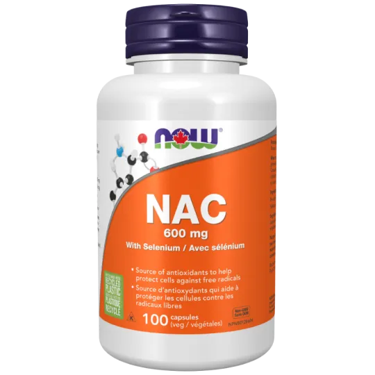 NOW Foods NAC (N-Acetyl Cysteine) 600 mg, 100 Capsules | Unbeatable Prices, Daily Deals | VITASHOP
