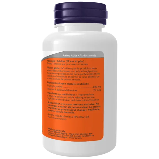 NOW Foods NAC (N-Acetyl Cysteine) 600 mg, 100 Capsules | Unbeatable Prices, Daily Deals | VITASHOP