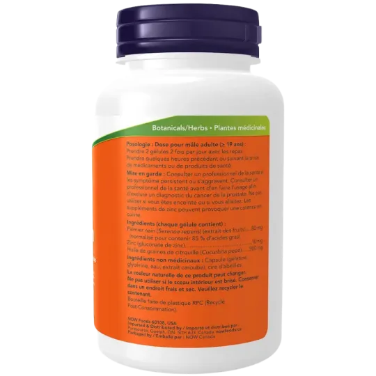 Extrait de palmier nain 80 mg, 90 gélules | Safest & Easiest Shopping Vitamins Online | VITASHOP
