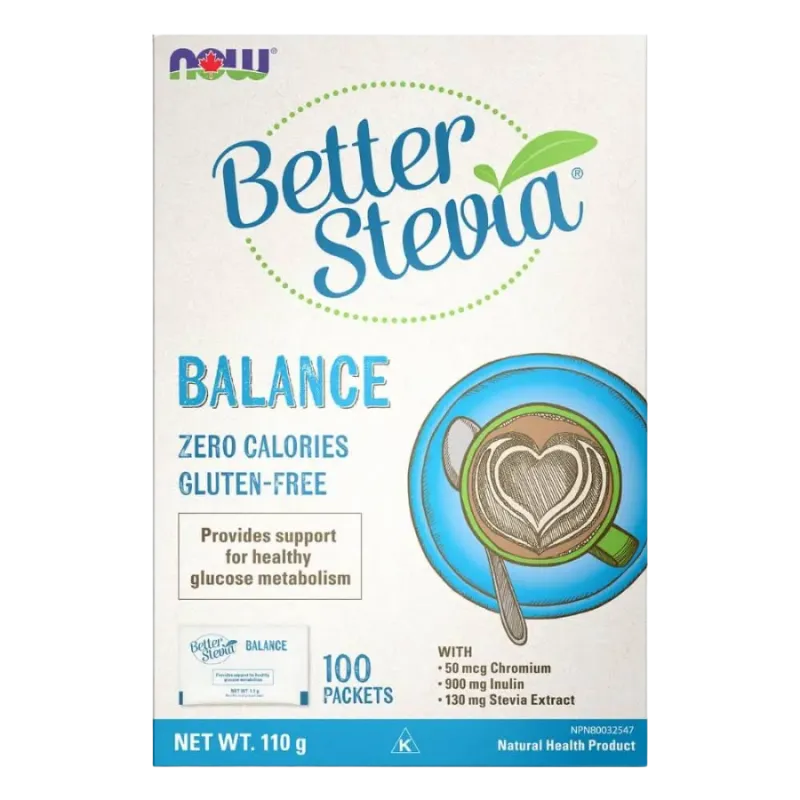 NOW Foods Better Stevia Balance Packets,  1g*100 | Unbeatable Prices, Daily Deals | VITASHOP