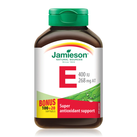 Vitamin E 400 IU Balanced 120 Softgels | Safest & Easiest Shopping Vitamins Online | VITASHOP