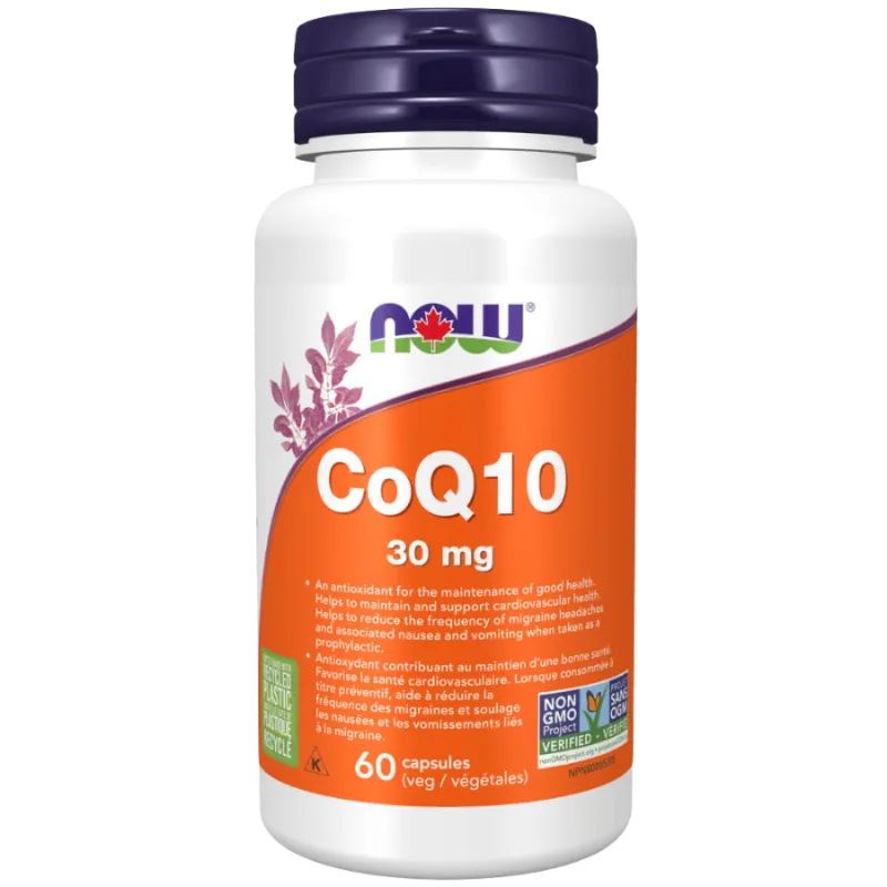 NOW Foods CoQ10 30 mg, 60 Veg Capsules | Unbeatable Prices, Daily Deals | VITASHOP
