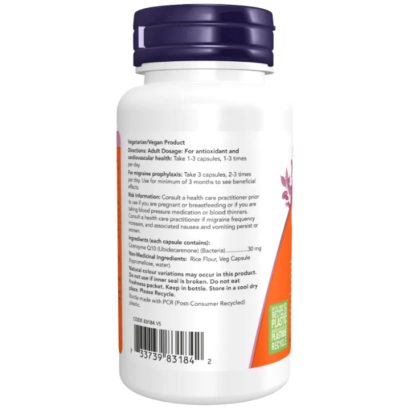NOW Foods 나우 푸드 CoQ10 30mg, 식물성 캡슐 60정 | 매일 업데이트되는 특가 상품 | VITASHOP