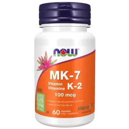 NOW Foods MK-7 Vitamin K-2 100 mcg, 60 Capsules | Unbeatable Prices, Daily Deals | VITASHOP