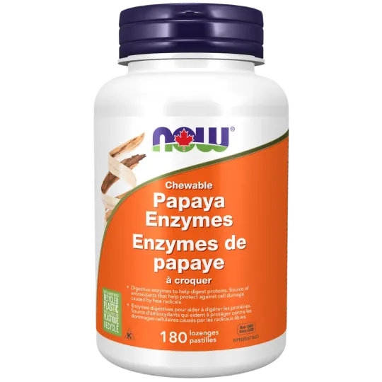 NOW Foods 나우 푸드 파파야 효소, 씹을 수 있는 사탕 180개 | 매일 업데이트되는 특가 상품 | VITASHOP