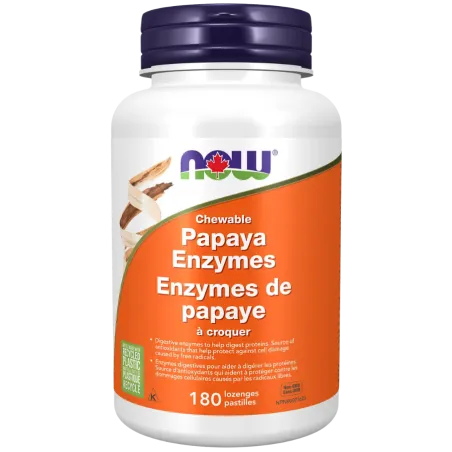 Enzymes de papaye, 180 pastilles à croquer | Safest & Easiest Shopping Vitamins Online | VITASHOP