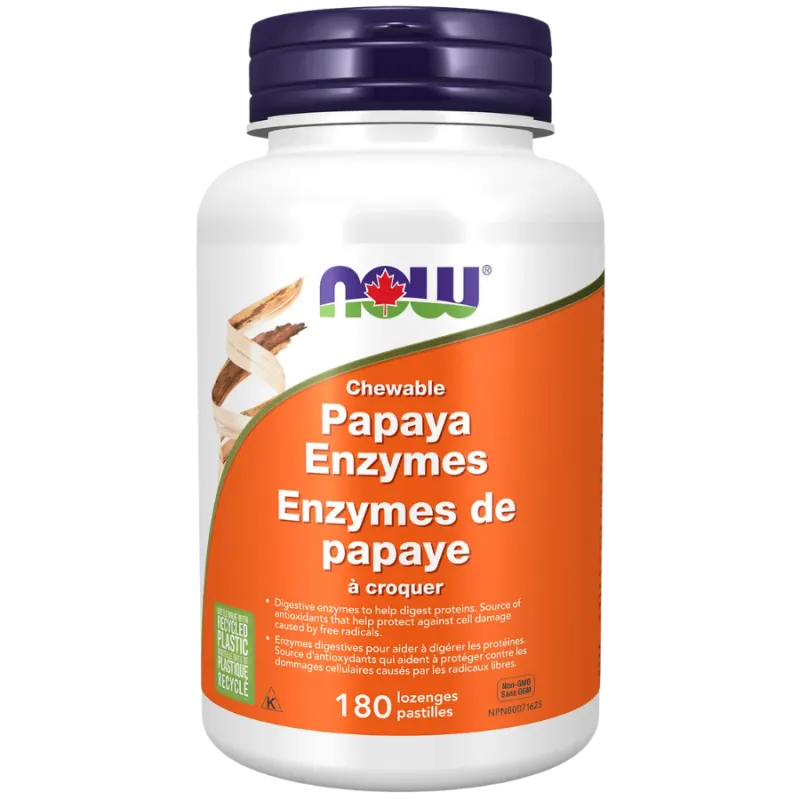 NOW Foods 나우 푸드 파파야 효소, 씹을 수 있는 사탕 180개 | 매일 업데이트되는 특가 상품 | VITASHOP