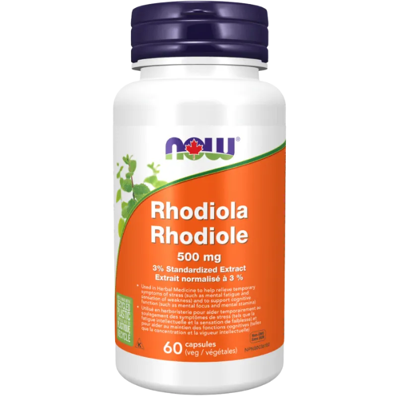 NOW Foods 나우 푸드 Rhodiola 500mg, 식물성 캡슐 60정 | 매일 업데이트되는 특가 상품 | VITASHOP