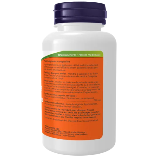 NOW Foods Siberian Ginseng 500 mg, 100 Capsules | 每天不同折扣, 全网最低价格 | 种类齐全的保健品店铺 VITASHOP, 只有你想不到, 没有你买不到 !