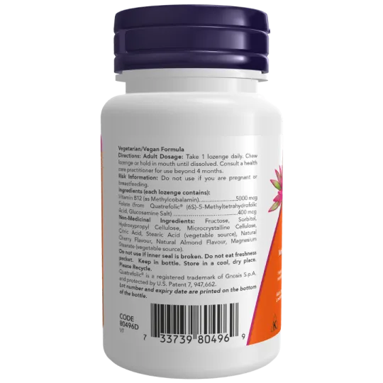 NOW Foods 나우 푸드 B-12 5000mcg 메틸코발라민, 60정 | 매일 업데이트되는 특가 상품 | VITASHOP