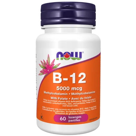 NOW Foods 나우 푸드 B-12 5000mcg 메틸코발라민, 60정 | 매일 업데이트되는 특가 상품 | VITASHOP