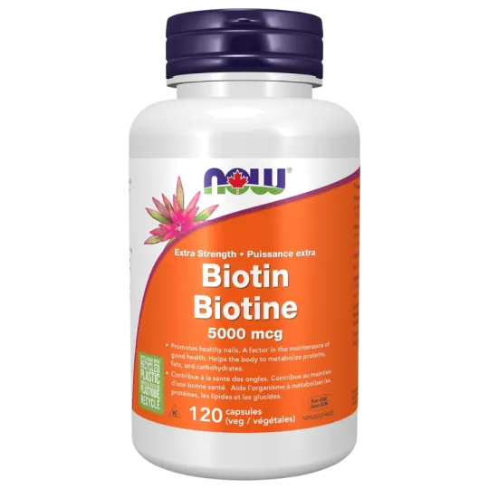 NOW Foods Biotin 5000 mcg, 120 Capsules | 每天不同折扣, 全网最低价格 | 种类齐全的保健品店铺 VITASHOP, 只有你想不到, 没有你买不到 !