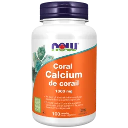 NOW Foods Coral Calcium 1000 mg, 100 Veg Capsules | Unbeatable Prices, Daily Deals | VITASHOP