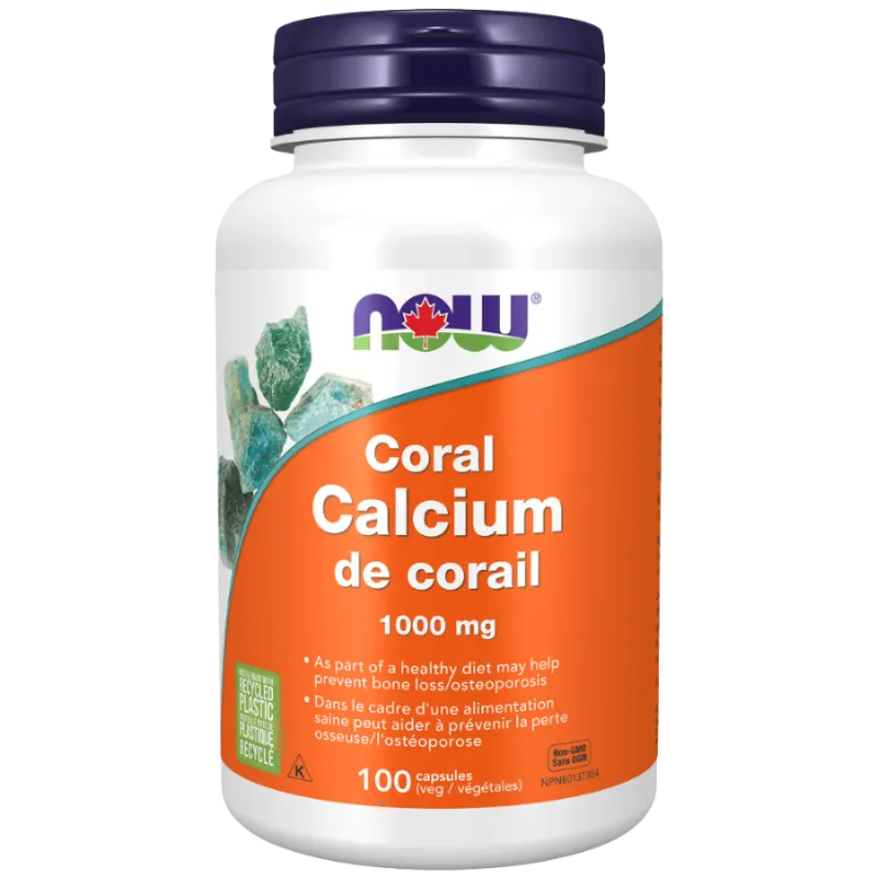NOW Foods 나우 푸드 산호 칼슘 1000mg, 식물성 캡슐 100정 | 매일 업데이트되는 특가 상품 | VITASHOP