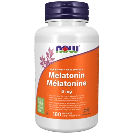 NOW Foods Melatonin 5mg 180 Vcaps | Unbeatable Prices, Daily Deals | VITASHOP